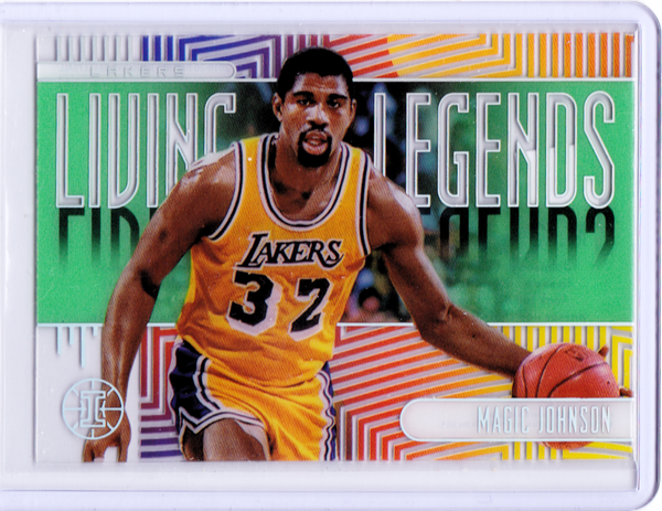 2019-20 Panini Illusions - Living Legends - Emerald #12 Magic Johnson