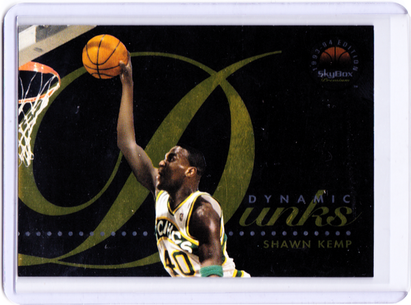 1993-94 Skybox Premium - Dynamic Dunks #D5 Shawn Kemp