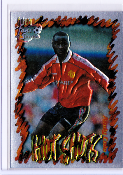 1999 Futera Fans Selection Manchester United - Foil Embossed #50 Hot Shots - Andy Cole