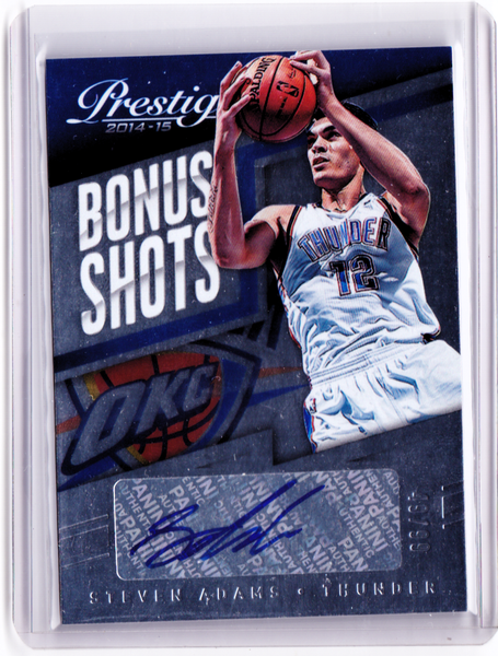 2014-15 Panini Prestige - Bonus Shots Autographs - Plus #97 Steven Adams /99