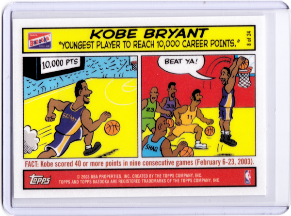 2003-04 Bazooka - Comic Strip #8 Kobe Bryant