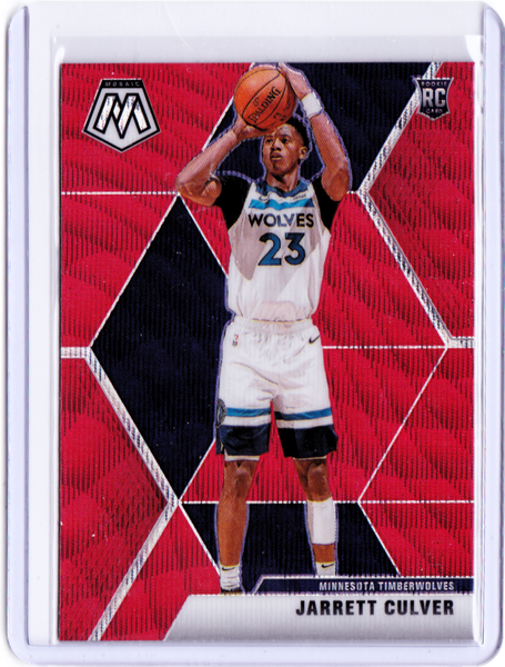 2019-20 Panini Mosaic - Tmall Red Wave Prizm #201  Rookies - Jarrett Culver