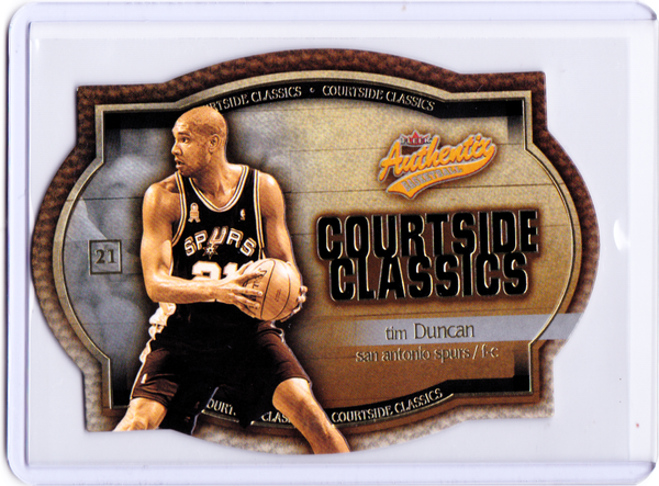 2002-03 Fleer Authentix - Courtside Classics #2 CC Tim Duncan