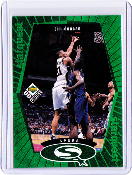 1998-99 Upper Deck UD Choice - Starquest - Green #SQ24 Tim Duncan