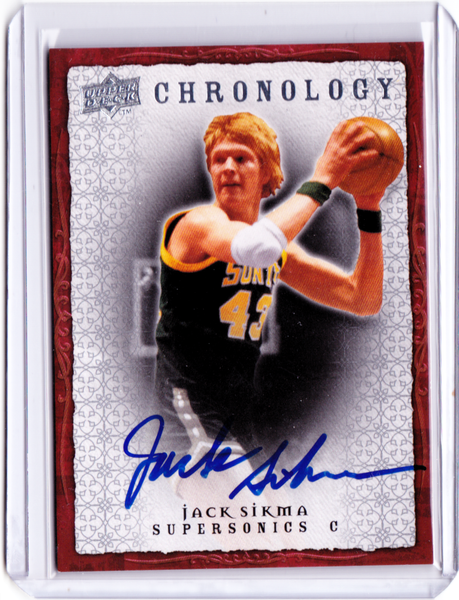 2007-08 Upper Deck Chronology - Autographs #43 Jack Sikma