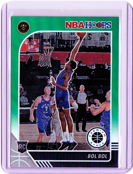 2019-20 Panini NBA Hoops Premium Stock - Green Prizm #233 Bol Bol RC