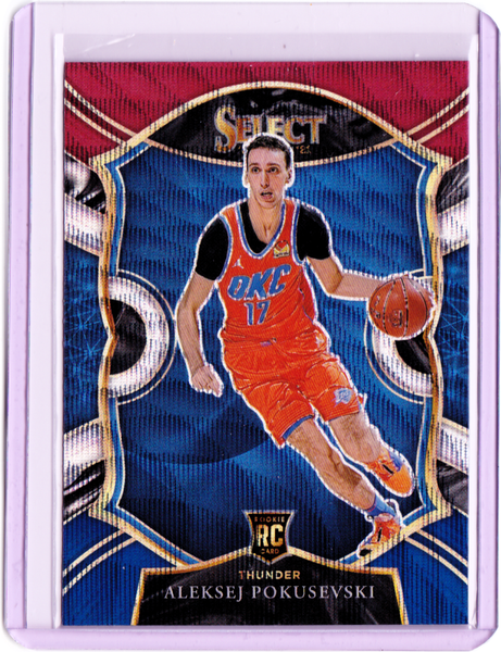 2020-21 Panini Select  Tri-Color Prizm #77  Concourse - Aleksej Pokusevski RC
