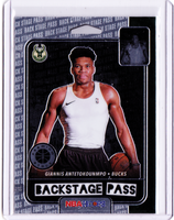 2019-20 Panini NBA Hoops Premium Stock - Back Stage Pass #9 Giannis Antetokounmpo