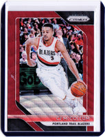 2018-19 Panini Prizm - Ruby Wave Prizm #91 CJ McCollum