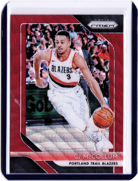 2018-19 Panini Prizm - Ruby Wave Prizm #91 CJ McCollum