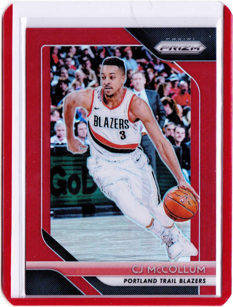 2018-19 Panini Prizm - Red Prizm #91 CJ McCollum /299