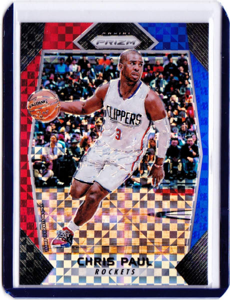 2017-18 Panini Prizm -  Red, White & Blue Prizms #252 Chris Paul