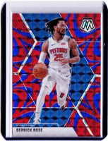 Derrick Rose  2019-20 Panini Mosaic - Reactive Blue Prizm #67 Derrick Rose