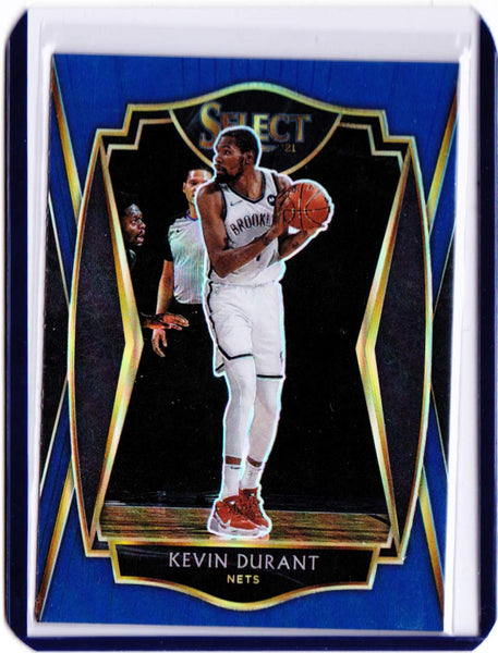 2020-21 Panini Select - Retail Blue Prizm #101 Premier Level - Kevin Durant