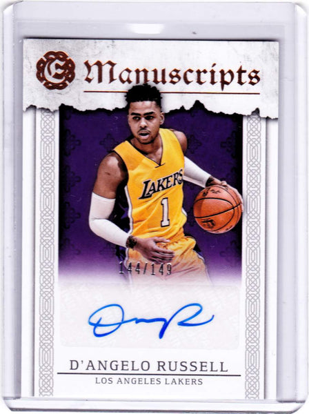 2016-17 Panini Excalibur - Manuscripts #M-DR D'Angelo Russell /149
