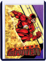 1996 Fleer DC Outburst: Firepower - Maximum Firepower #5 Flash clears the blast zone