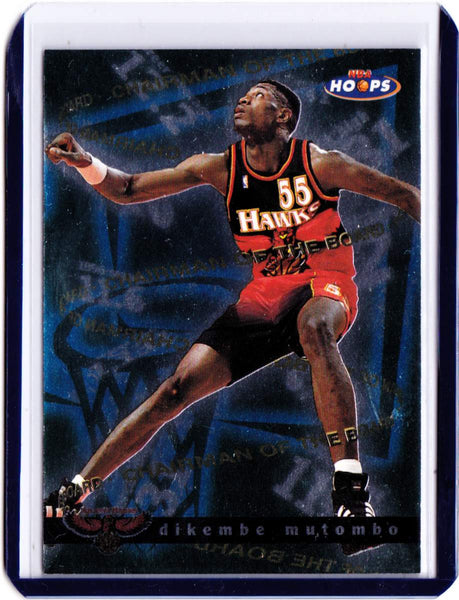 1997-98 NBA Hoops - Chairman of the Board #2 CB Dikembe Mutombo