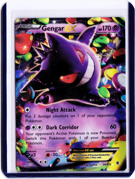 2014 Pokémon XY - Phantom Forces - Expansion Set #34- Gengar EX