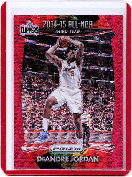 2015-16 Panini Prizm - Ruby Wave Prizm #389 All-NBA Team - DeAndre Jordan /350