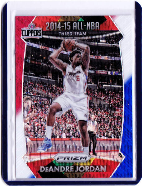 2015-16 Panini Prizm - Red, White, & Blue Prizm #389 All-NBA Team - DeAndre Jordan