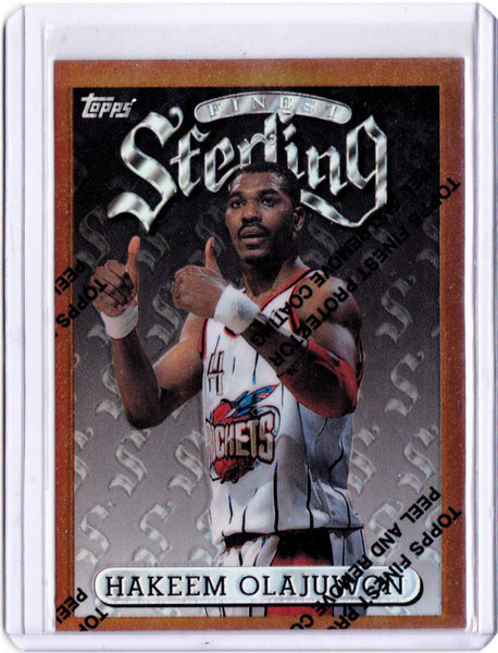 1996-97 Topps Finest - Refractor #63 Hakeem Olajuwon