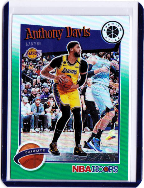 2019-20 Panini NBA Hoops Premium Stock - Green Prizm #294 Hoops Tribute - Anthony Davis