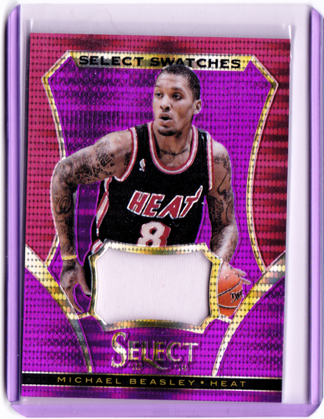 2013-14 Panini Select - Select Swatches - Purple Prizm #5 Michael Beasley /99