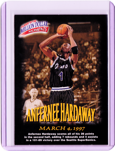 1997-98 Fleer - Million Dollar Moments Contest #10 Anfernee Hardaway