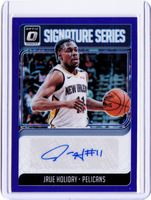 2018-19 Panini Donruss Optic - Signature Series - Purple #SG-JHD Jrue Holiday