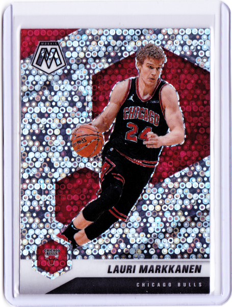 2020-21 Panini Mosaic - Fast Break Silver Prizm #4 Lauri Markkanen