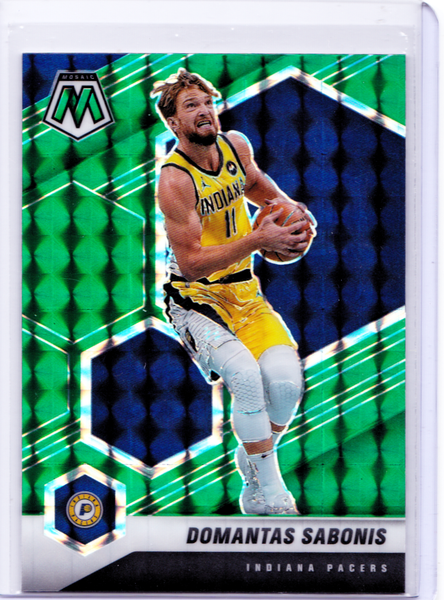 2020-21 Panini Mosaic - Mosaic Green Prizm #15 Domantas Sabonis