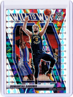 2020-21 Panini Mosaic - Will to Win - Mosaic Prizm #19 Domantas Sabonis