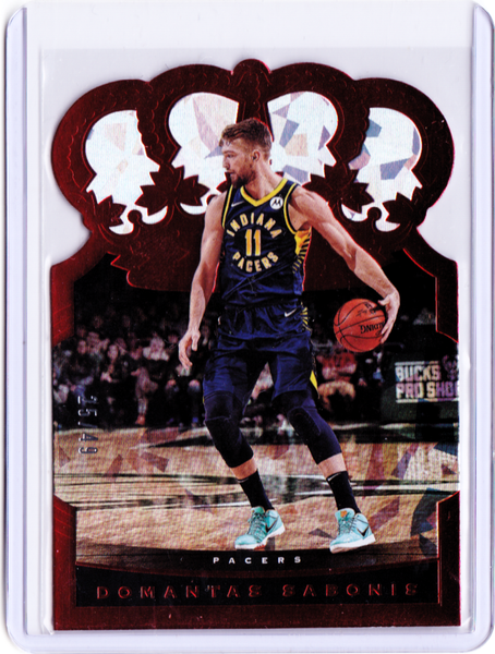 2020-21 Panini Crown Royale - Crystal Red #25 - Domantas Sabonis /49