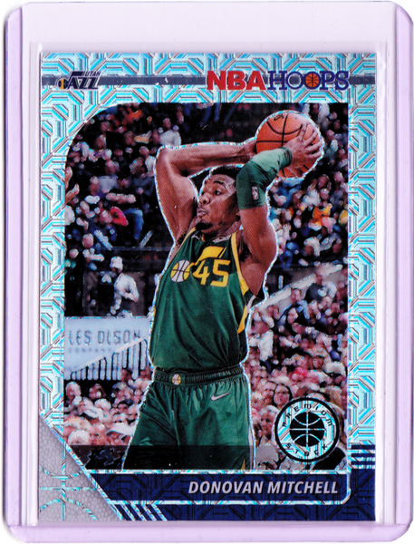 2019-20 Panini NBA Hoops Premium Stock - Silver Mojo Prizm #185 Donovan Mitchell