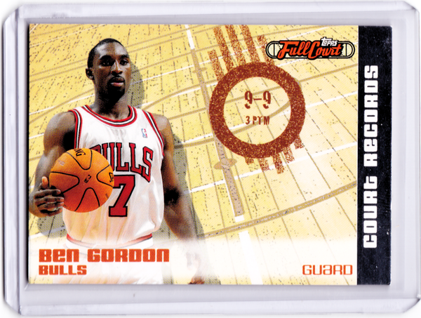 2006-07 Topps Full Court - Court Records #CR8 Ben Gordon /1499