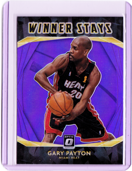 2020-21 Panini Donruss Optic - Winner Stays - Purple Prizm #14 Gary Payton