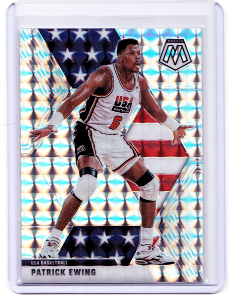2019-20 Panini Mosaic - Silver Mosaic Prizm #253 USA Basketball - Patrick Ewing