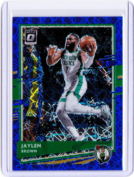 2020-21 Panini Donruss Optic - Blue Velocity Prizm #127 Jaylen Brown
