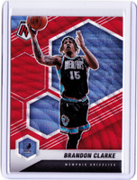 2020-21 Panini Mosaic - Mosaic Red Wave Prizm #108 Brandon Clarke