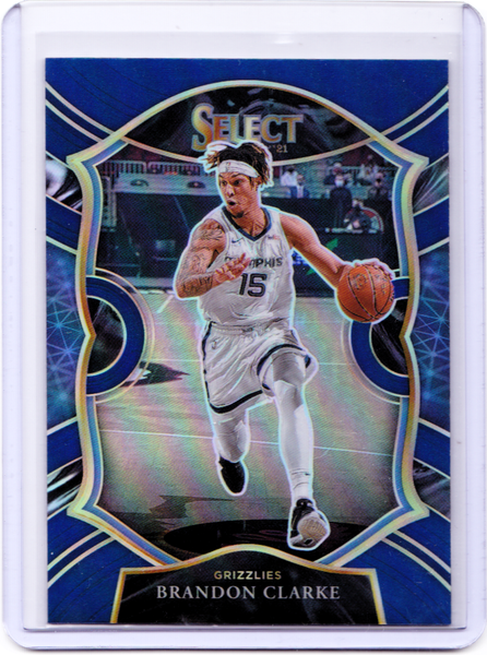 2020-21 Panini Select - Retail Blue Prizm #55 Concourse - Brandon Clarke