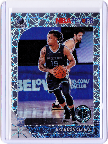 2019-20 Panini NBA Hoops Premium Stock - Silver Lazer Prizm #217  Brandon Clarke