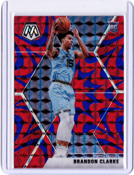 2019-20 Panini Mosaic - Reactive Blue Prizm #207 Brandon Clarke RC