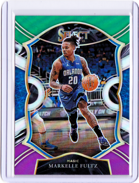 2020-21 Panini Select - Green White Purple Prizm #52 Concourse - Markelle Fultz