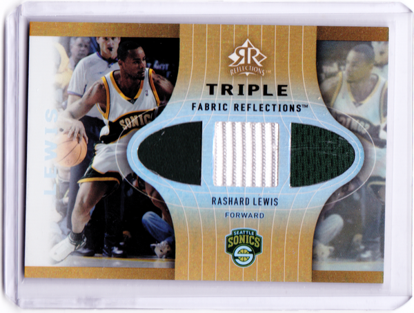 2006-07 Upper Deck Reflections - Fabric Reflections Triple - Copper #TFR-RL - Rashard Lewis /50