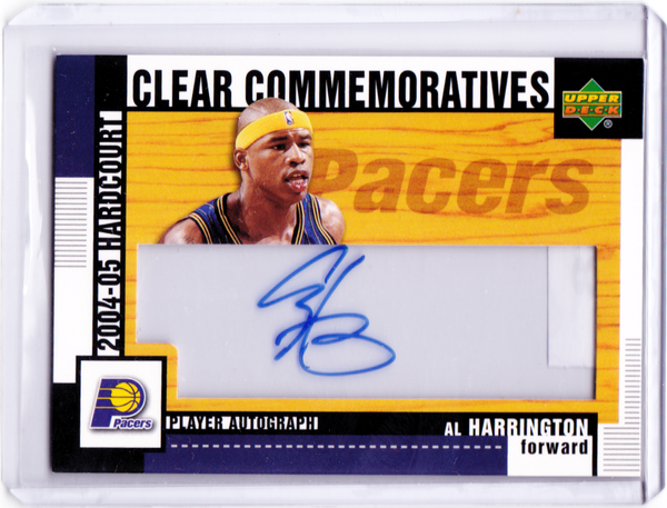 2004-05 Upper Deck Hardcourt - Clear Commemoratives #HCC-AH Al Harrington