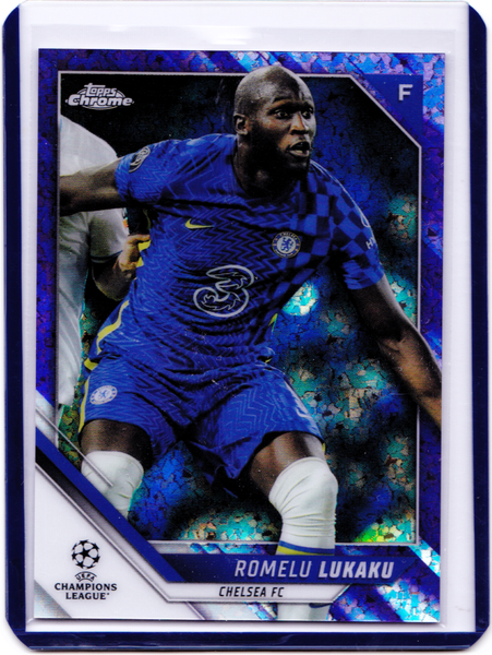 2021-22 Topps Chrome UCL - Purple Mini-Diamond Refractor #168 - Romelu Lukaku /250