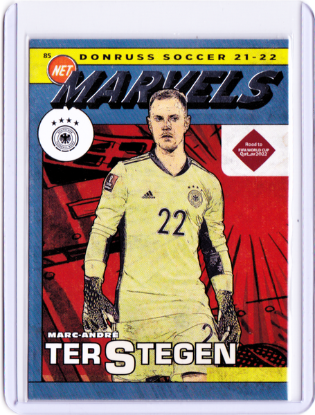 2021-22 Panini Donruss Road to Qatar - Net Marvels #8 Marc-Andre ter Stegen