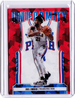 2020-21 Panini Contenders Optic - Uniformity - Red Cracked Ice Prizm #24 Joel Embiid