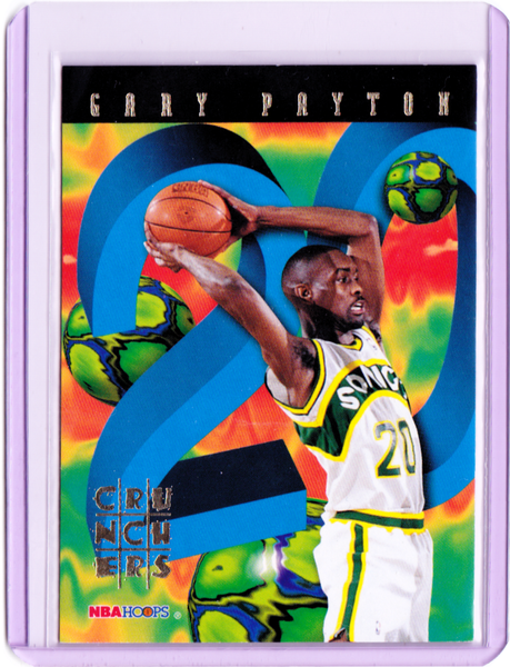 1995-96 NBA Hoops - # Crunchers #13 Gary Payton