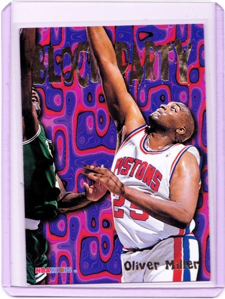 1995-96 NBA Hoops - Block Party #1 Oliver Miller